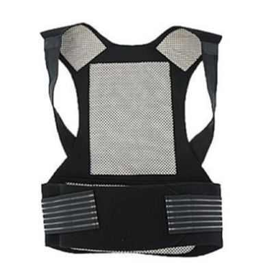 Wholesale Adjustable Support Stretcher Waist Vest Posture Corrector Belts Injury Back Brace With Heating Pad