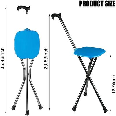 Popular Design Begrit Stick Multifunction Telescopic Folding Walking Aid Cane Floding Cane with Seat Cane Seat for Seniority