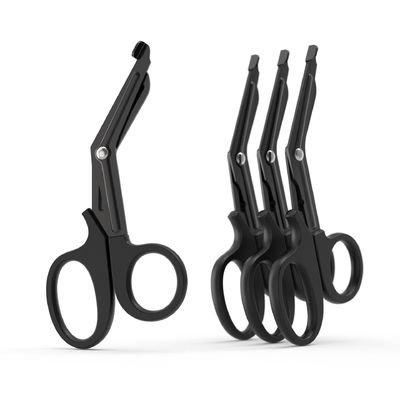 Black-coated stainless steel medical shear bandage scissor EMS first aid kit IFAK trauma shears