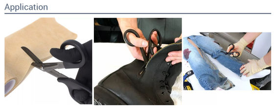 Black-coated stainless steel medical shear bandage scissor EMS first aid kit IFAK trauma shears