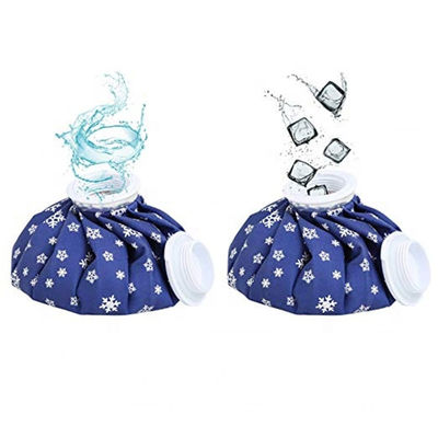 Reusable Ice cold packs hot water Bags different size therapy  Pain Relief hot water ice bag blue green color