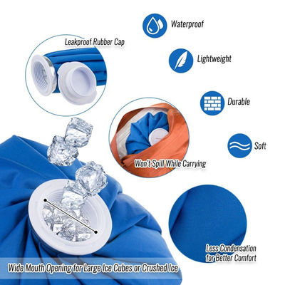 Reusable Ice cold packs hot water Bags different size therapy  Pain Relief hot water ice bag blue green color