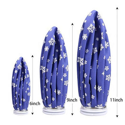 Reusable Ice cold packs hot water Bags different size therapy  Pain Relief hot water ice bag blue green color