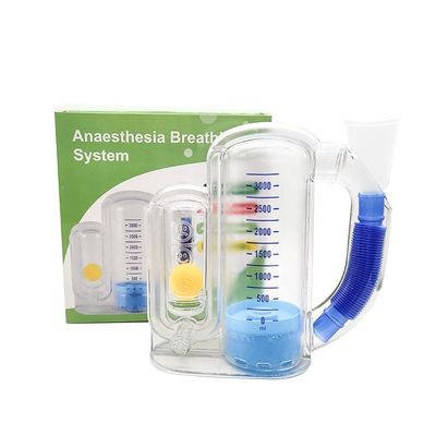 Breath  Measurement System Breathing Lung Exerciser With Handle 5000 Volumetric Exerciser