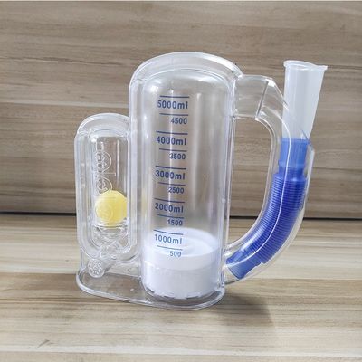 Breath  Measurement System Breathing Lung Exerciser With Handle 5000 Volumetric Exerciser