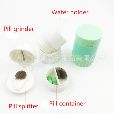 Medical Supplies Mini Pill Cutter And Crusher Grinder For Small Large Pills 6.3x4.2cm