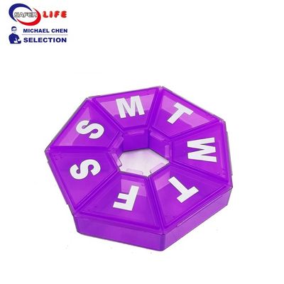 New small pill case medicine pill box round with print
