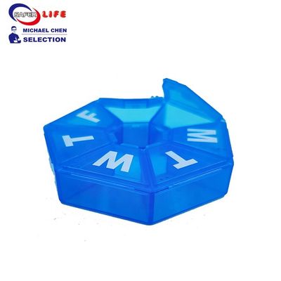 New small pill case medicine pill box round with print