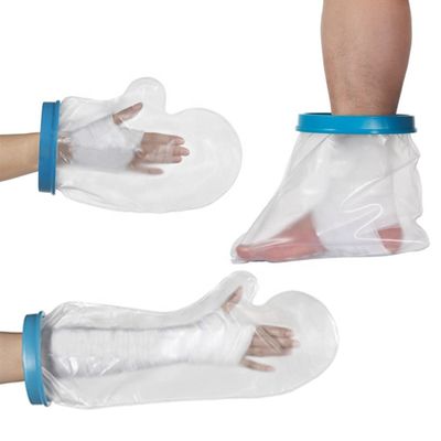 Bath waterproof cast shower cover bandage protector for vulnus such as scald or burn