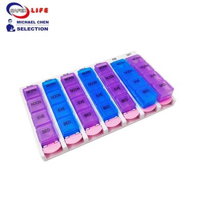 28 compartments Pill case promotional gifts pill box button children