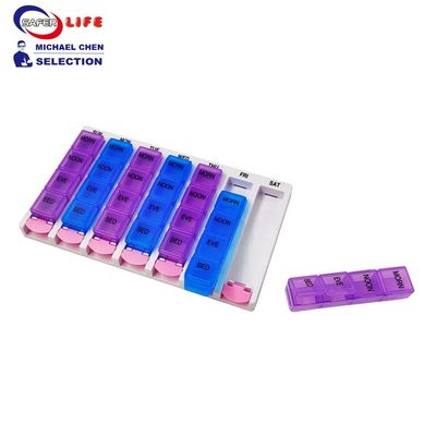 28 compartments Pill case promotional gifts pill box button children