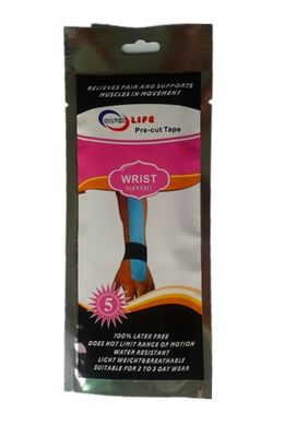Multicolor popular precut strips elastic therapy sports match cure muscle tape with foil pouch kinesiology tape