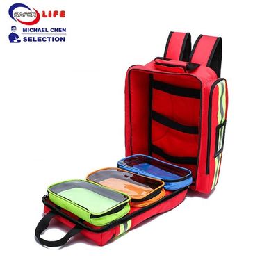 Outdoor SOS emergency first aid bag survival backpack trauma kit