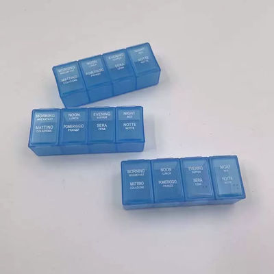 High Quality  Pill Box 4 Compartment Mini Pill Box Case