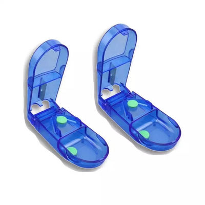 Food Grade Plastic Material Multifunction Pill Box Splitter Tablet Cutter Medical Pill Cutter