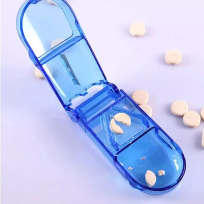 Food Grade Plastic Material Multifunction Pill Box Splitter Tablet Cutter Medical Pill Cutter