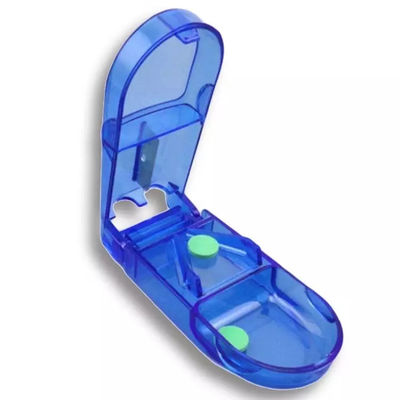 Food Grade Plastic Material Multifunction Pill Box Splitter Tablet Cutter Medical Pill Cutter