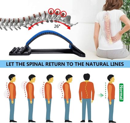 Back Stretcher Lumbar Back Pain Relief Device Multi-Level Back Massager Lumbar Pain Relief for Herniated