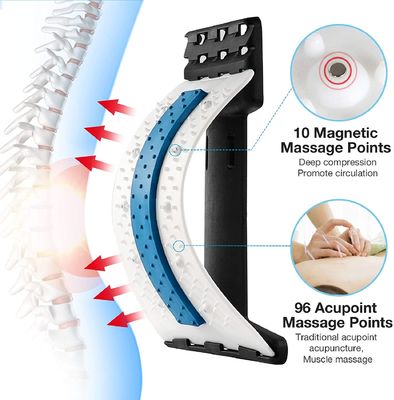 Back Stretcher Lumbar Back Pain Relief Device Multi-Level Back Massager Lumbar Pain Relief for Herniated