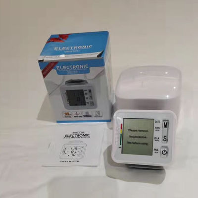 Popular Design portable BPM Machine Wrist style Electronic Sensor Digital LCD  Blood Pressure Monitor