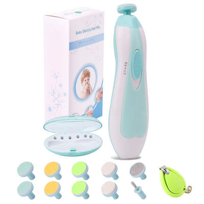 Hot selling  Electric Nail Trimmer Nail File Toes Fingernails Care with LED Light for Newborn baby Kids and Adult
