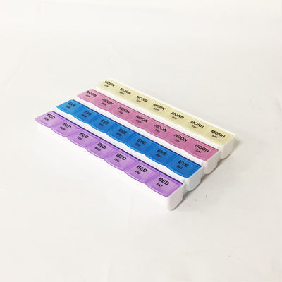 Wholesale 7 days 28 compartment pill case weekly pill box case