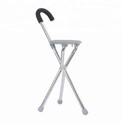 Wholesale Folding Walking Sticks With Seat For Elderly Cane With Chair