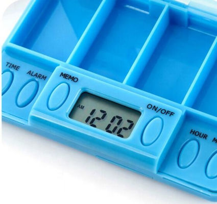 Medication Electronic Pill Box Dispenser With Timer Alarm Digital Smart Organizer Bottle
