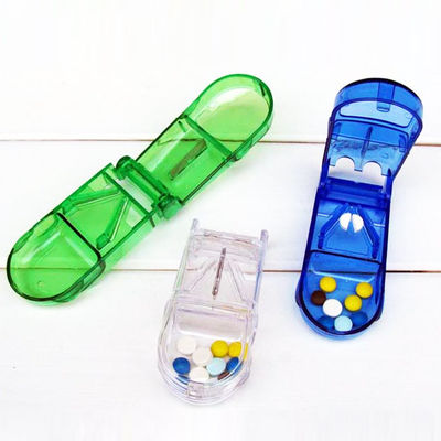 Wholesale portable pill cutter travel pill box cutter box