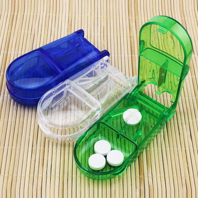 Wholesale portable pill cutter travel pill box cutter box