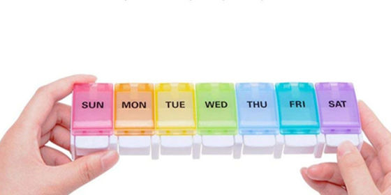 Medicine case Weekly Pill Organizer Cases Daily Pill Box 7 Cases Hold Vitamin