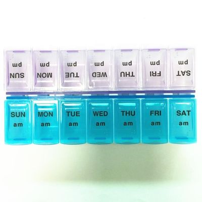 Pill box weekly Food Grade 14 case medicine box Plastic Pill Organizer 7 days pill box detachable