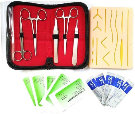 Suture Practice  Pad Medical Nursing School  Training Suture Pad Skin Buffing  Model Silicone Pad Suture set