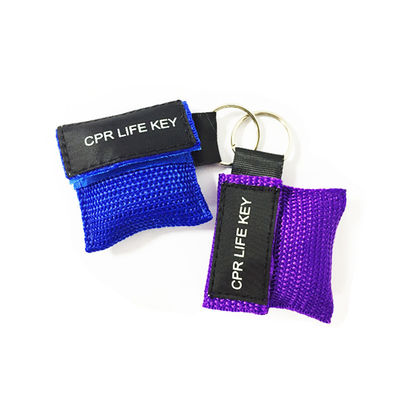 CPR Face Shield Key Chain Pouch Mouth To Mouth Rescue