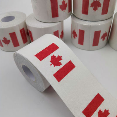 Wholesale elastic cotton fitness support tape tear able stretch tape  fabric thums muscle tape