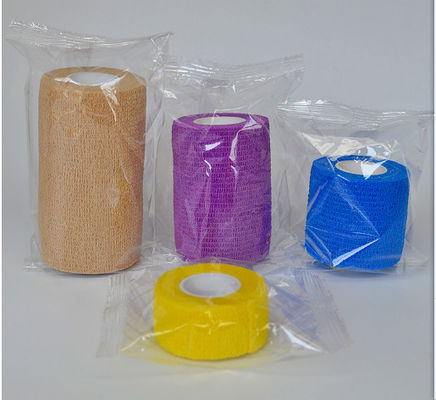 No -woven cohesive bandage use for different parts of body and animal  elastic bandage   for  sport tape
