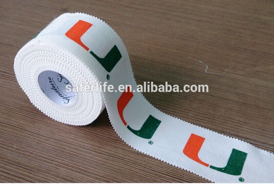 Cotton rigid tape adhesive printed rigid strapping tape rayon sports tape