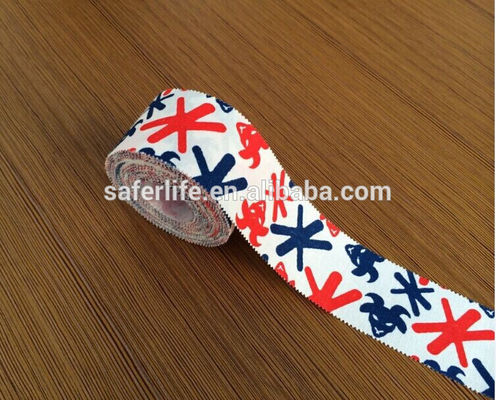 Cotton rigid tape adhesive printed rigid strapping tape rayon sports tape