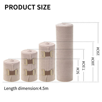 Soft Elastic Bandage Wrap High Elastic Bandage Durable Compression Crepe Bandage