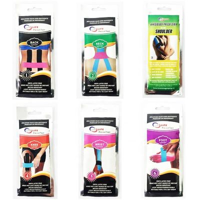 Pre-cut Kinesiology Tape In Individual Foil Packing
