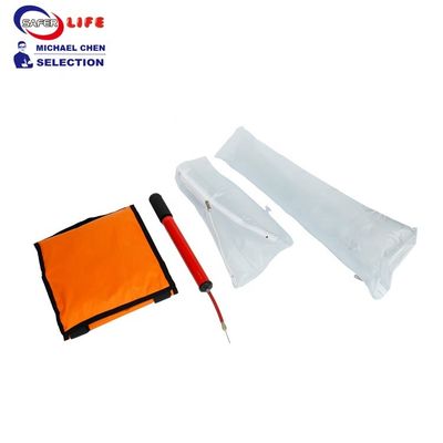 Medical first aid set of 6 inflatable plastic splint air filled