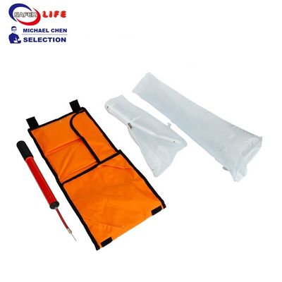 Medical first aid set of 6 inflatable plastic splint air filled