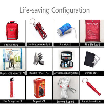 Emergency First Aid Kit Survival Gear Kit Outdoor  Emergency Medical Fire Rescue Bag  Travel First Aid Kit