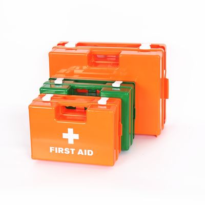 1-10 Person First Aid Kit Wall Mounted With Bracket Office Industrial 14 Pieces