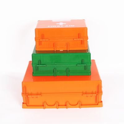 1-10 Person First Aid Kit Wall Mounted With Bracket Office Industrial 14 Pieces