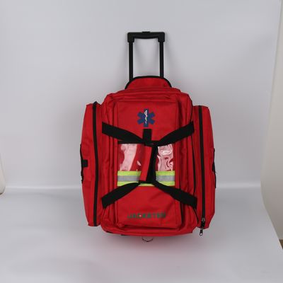 E05 with trolley  X Large EMT Medical First  aid bag EMS Trauma Jump Bag ambulance  emergency backpack