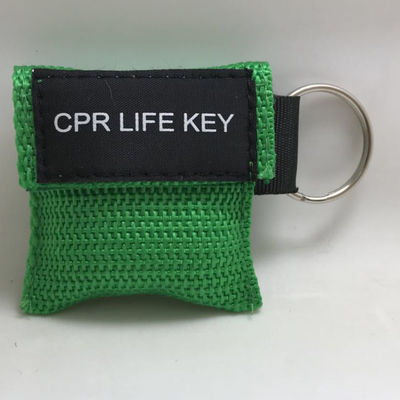 Mini Cpr Barrier Mask Keychain Face Shield Nylon Bag Mouth To Mouth Personalized 20x30cm