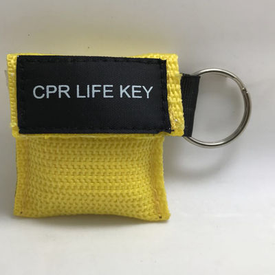 Mini Cpr Barrier Mask Keychain Face Shield Nylon Bag Mouth To Mouth Personalized 20x30cm