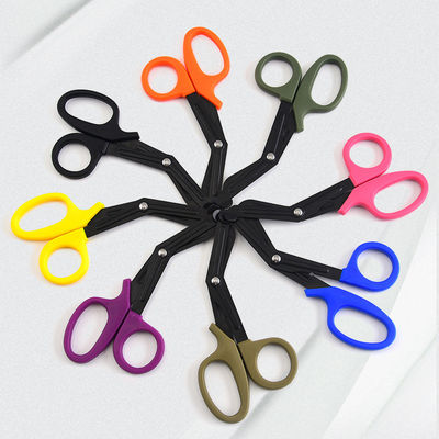 Printed Logo on stainless steel Scissors to Cut Bandage Kinesiology Tape Colored Scissor Usual Cut Tapes