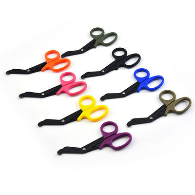 Printed Logo on stainless steel Scissors to Cut Bandage Kinesiology Tape Colored Scissor Usual Cut Tapes